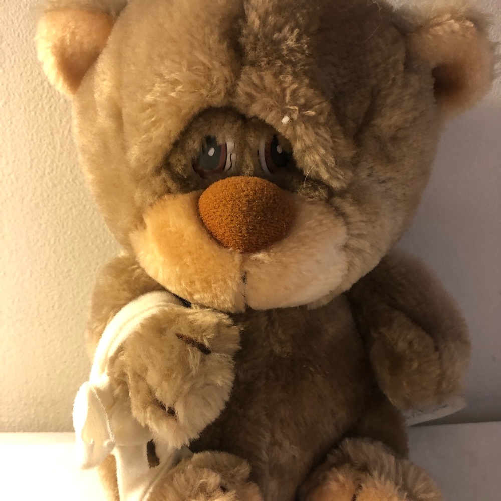 Vintage 1983 Ganz Bros. Applause Boo-boo Teddy Bear, 8” , Plush Animal, Stuffie
